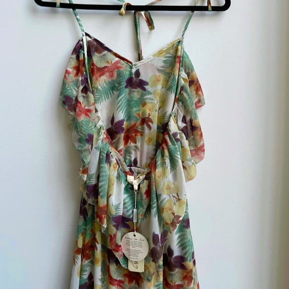 NWT 6 Shoreroad  orchid floral maxi dress - Picture 9 of 11